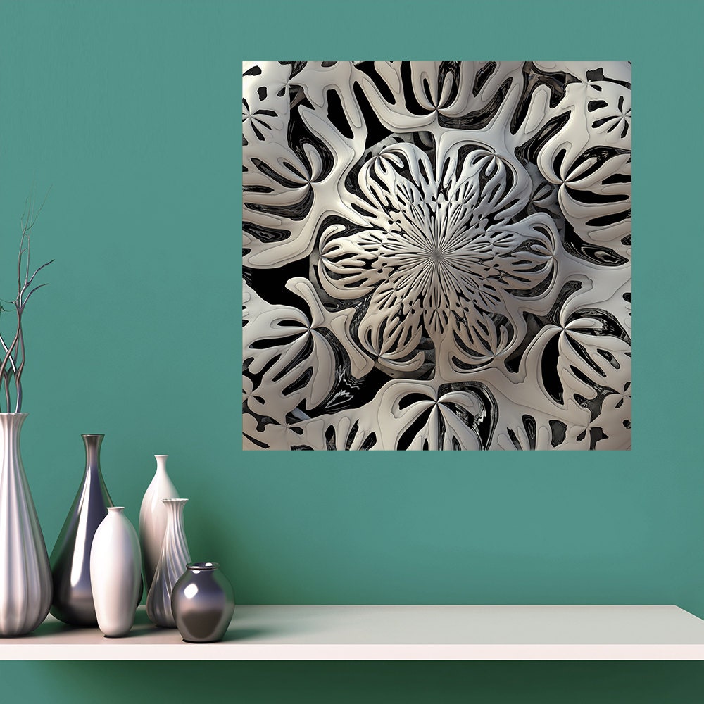 3D Art Wall Decal Sticker Exoskeleton by Lyle Hatch