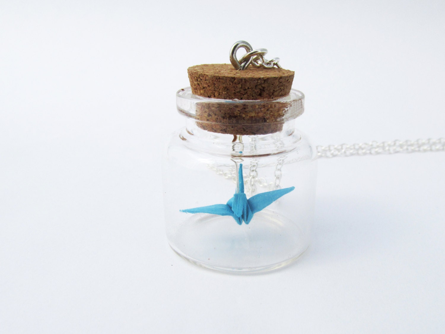 Tiny Paper Crane Necklace