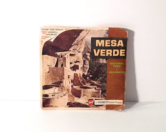 Mesa Verde Viewmaster Reel 60s GAF National Park Lowell Thomas Colorado A325 View Master Vintage 1960s
