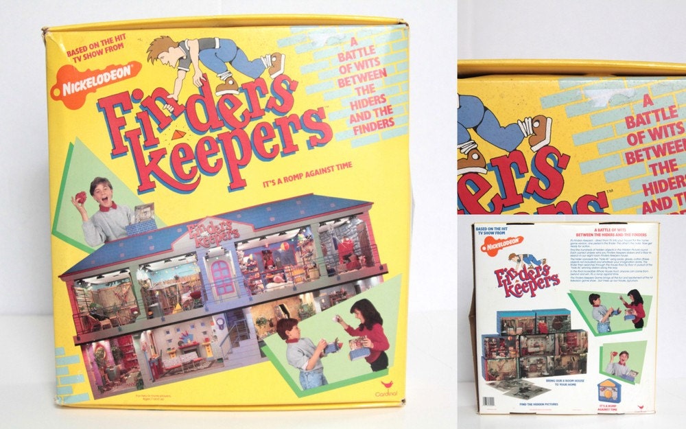Finders Keeper TV Show Board Game Nickelodeon's 1988