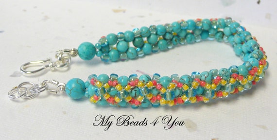 Beadwoven Bracelet Embellished Bracelet Seed Bead Bracelet