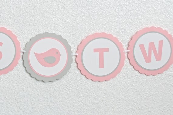 IT'S TWINS Baby Shower Banner, Twins Shower Decoration, Twin Girl Shower, Twin Girl Banner Il_570xn