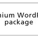 premium WORDPRESS.org package