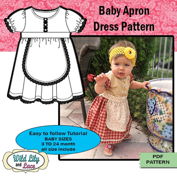 BABY SEWING PATTERN for Sweet little girl Dress Pattern
