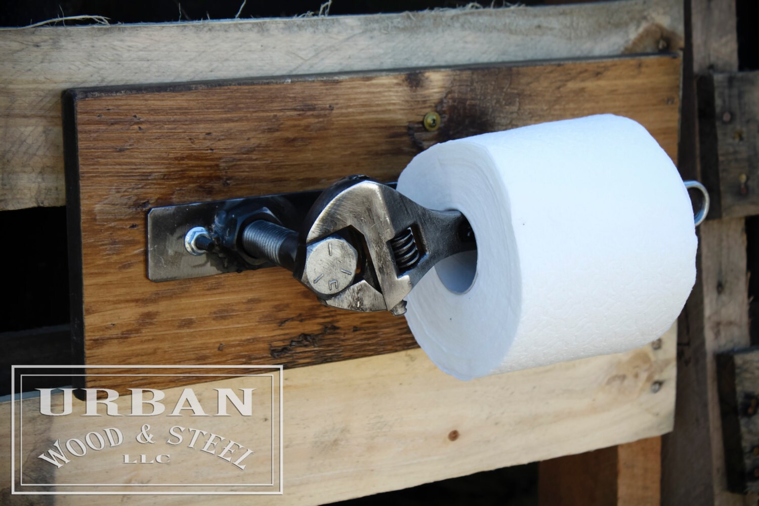 Industrial Wrench Toilet Paper Holder