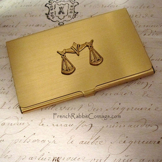 ATTORNEY GIFT LAWYER Business Card Case Law School Graduate