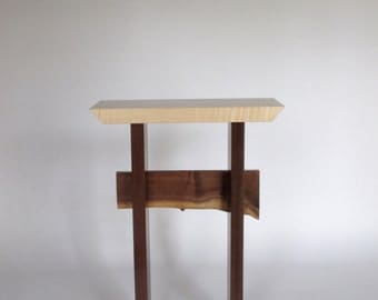 Accent Table: artistic small table for entry table/ side table/ display table- Handmade Wood Furniture- STATEMENT COLLECTION