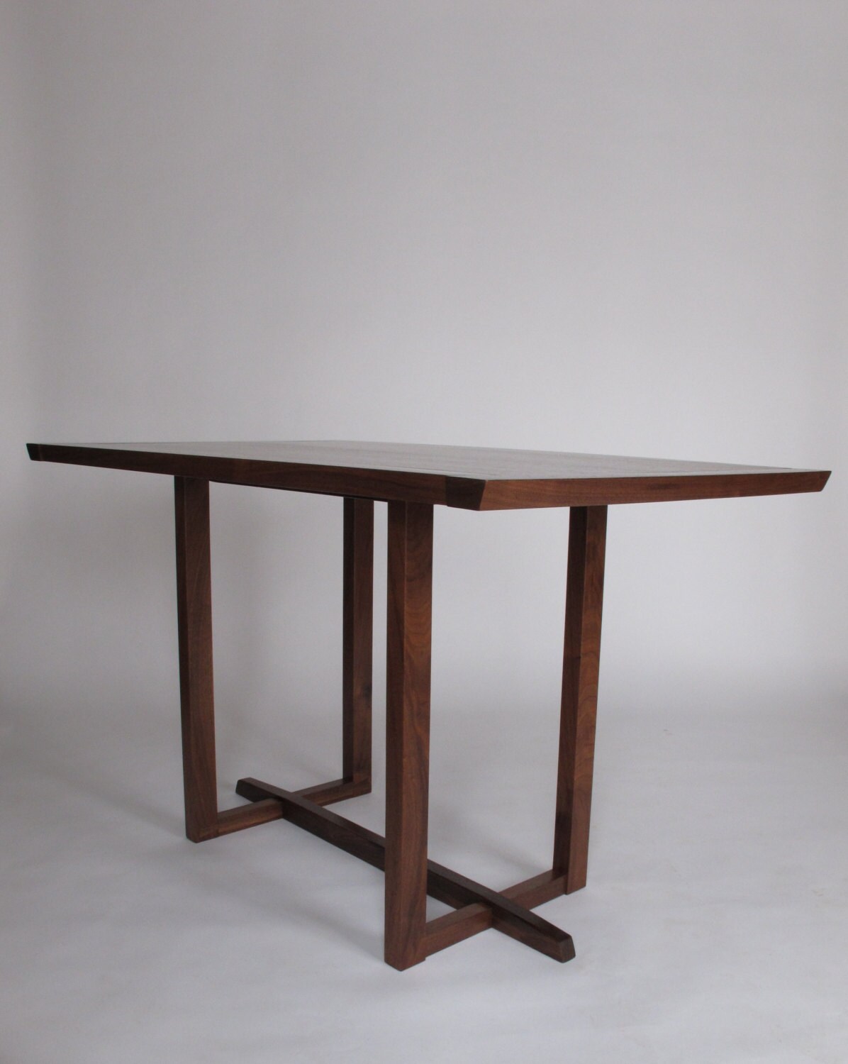 Narrow Dining Table for a small dining room pedestal table