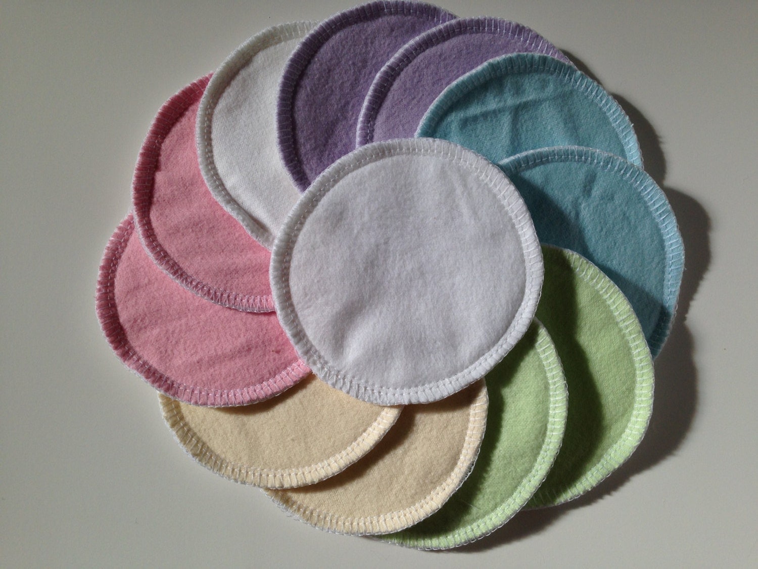 Reusable Nursing Pads 4 6 pairs 12 padsPastel