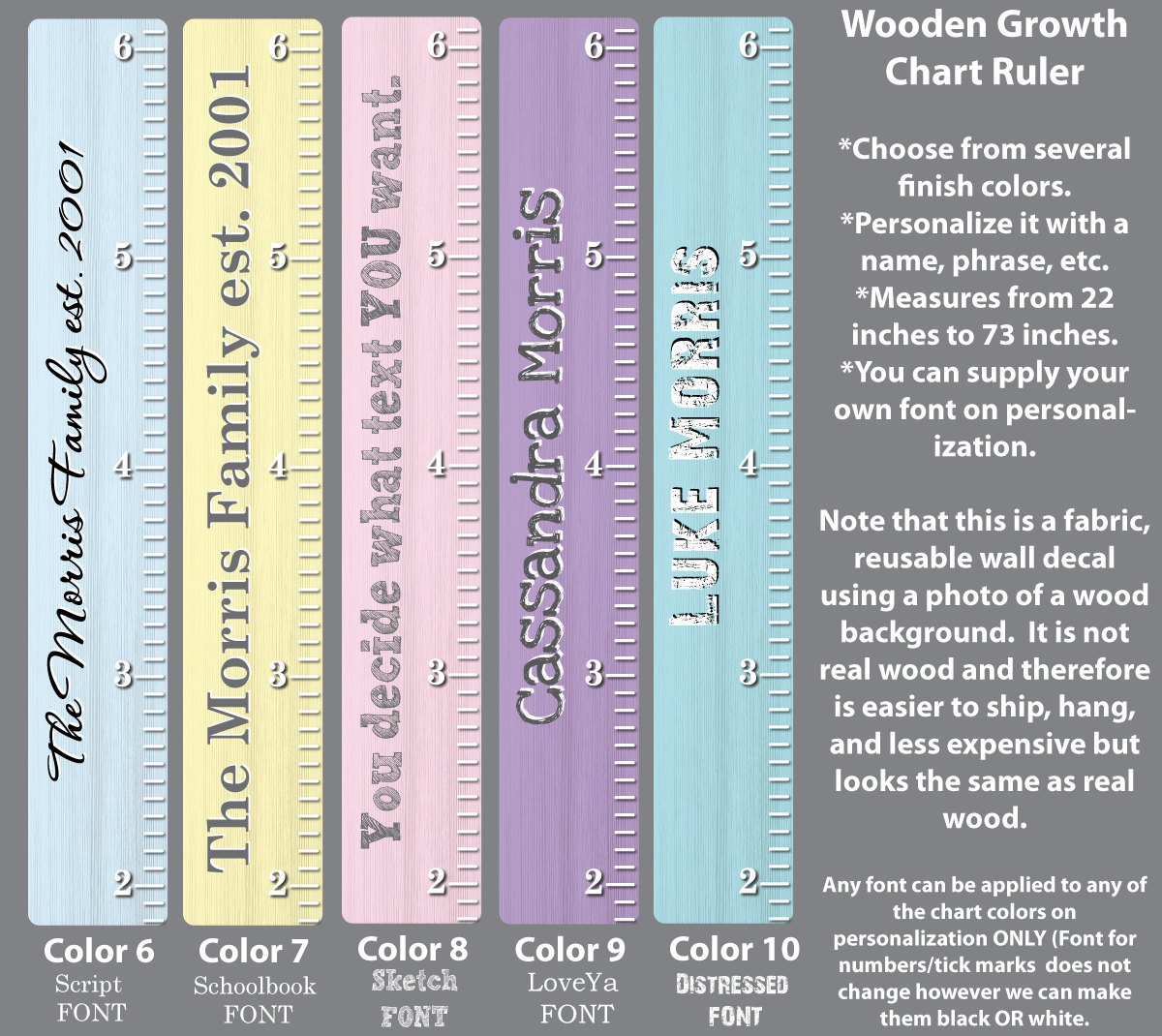 Ruler Wall Growth Chart Rebellions Wooden Growth Chart Ru