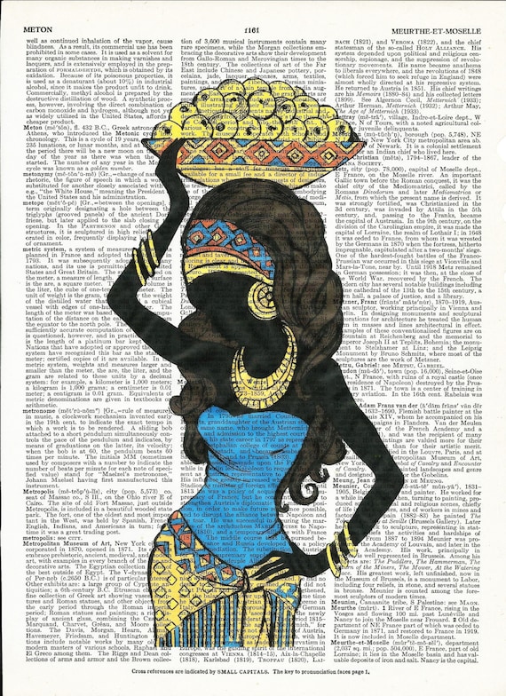 Dictionary Art Print African Woman on Upcycle Vintage Page Book Print Art Print Dictionary Print Collage Print