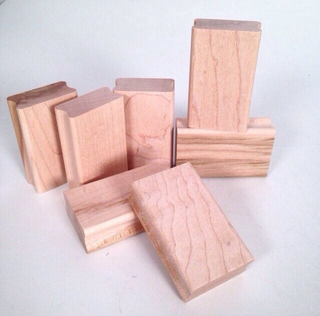 Wooden Blocks Rubber Stamp Mounts 7 By Whitecottagesupplies