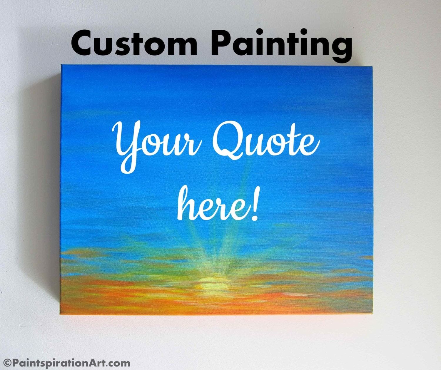 Custom Quote Art Personalized Canvas Paintings Custom