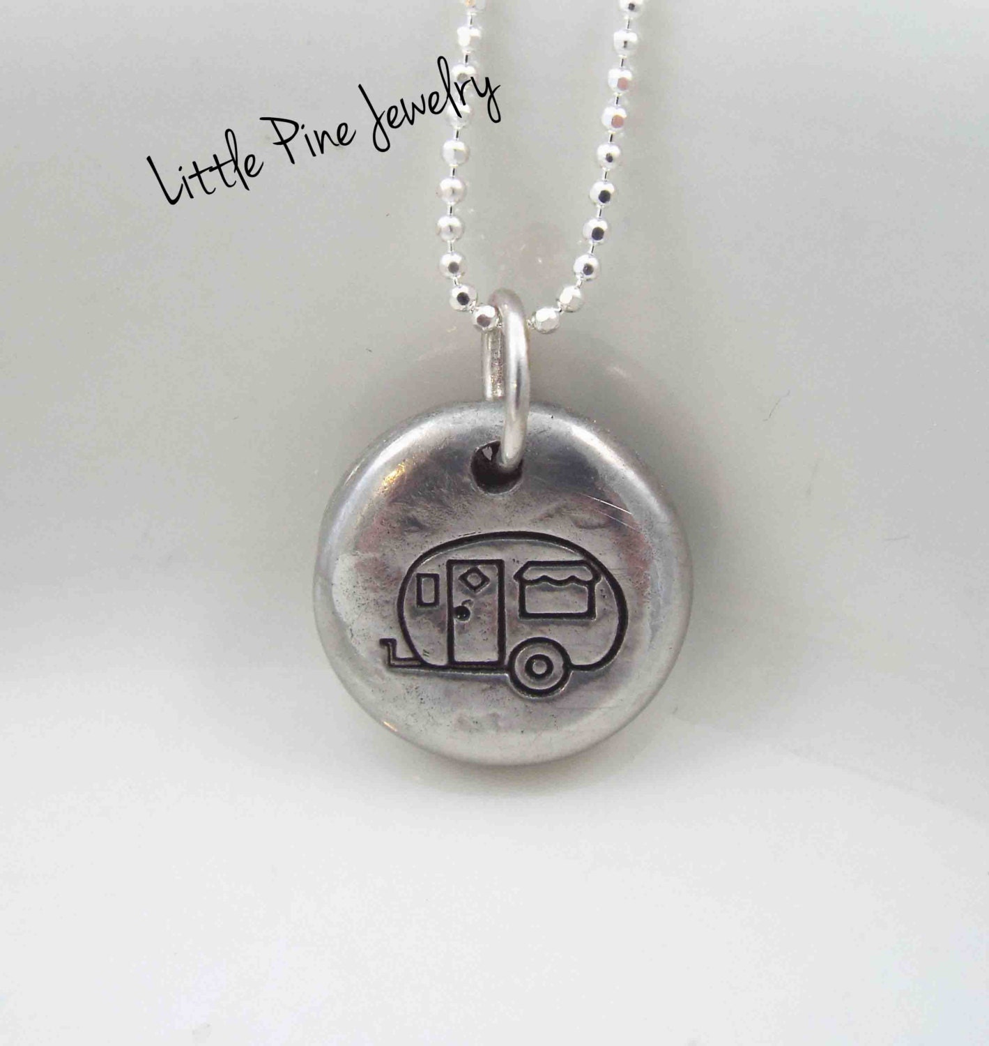 Camping Necklace Camper Necklace Happy Camper Outdoor