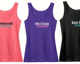 bridal party tanks