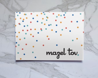 Confetti Mazel Tov Card