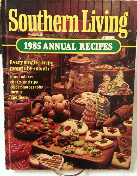 Vintage COOKBOOK SOUTHERN LIVING 1985 Annual Recipes Retro