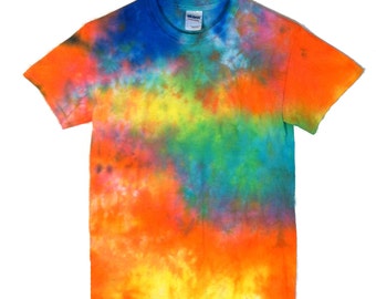 Tie Dye T-Shirt - Abstract Painting - 100% Cotton Shirt - Mens and Womens Festival Clothing