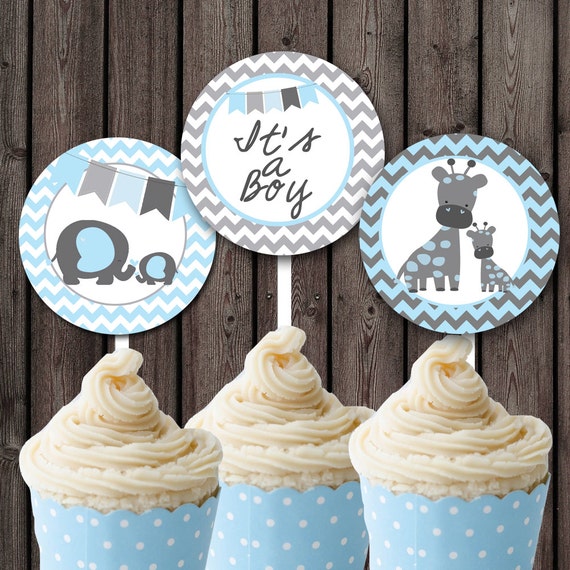 Elephant And Giraffe Baby Shower Cupcakes Jerusalem House