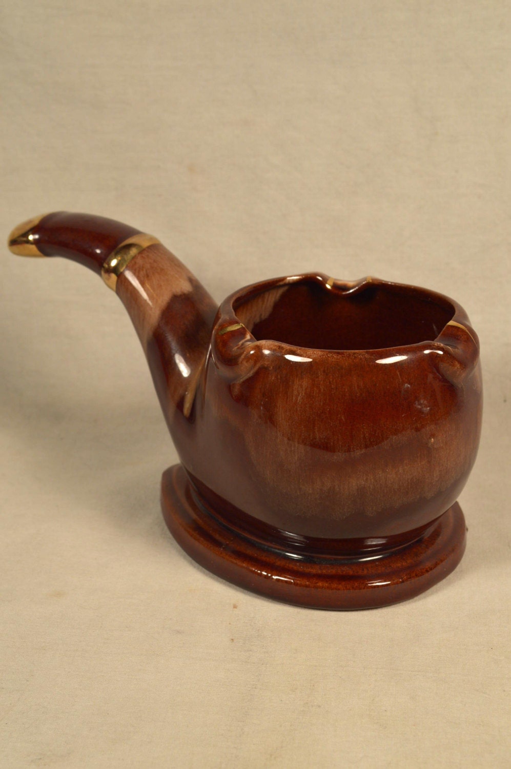 Smoking Pipe Ashtray Ceramic Vintage Napcoware Tobacciana