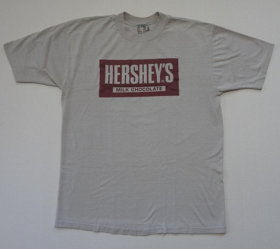 Hershey's Milk Chocolate T-Shirt Vintage 1980s L Candy Bar