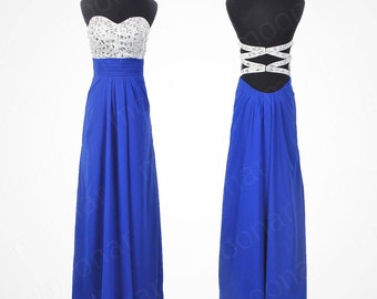 Turquoise Prom Dress, Backless Prom Dress,Skin Tight Prom Dress with Slits and Open Back,MA018 main image 1