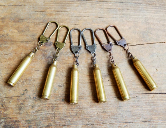 Father's Day Gift // Brass Bullet Shell Keychains // Men's Gifts // Bullet Keychains