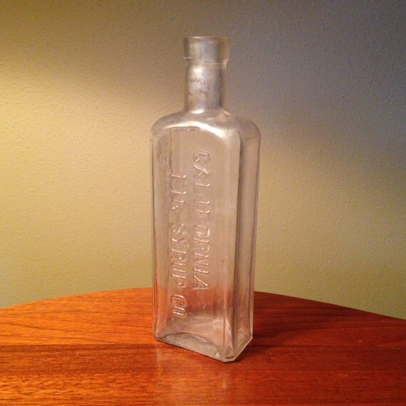 Items similar to Vintage California Fig Syrup Co. bottle on Etsy