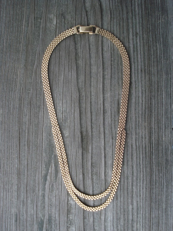 12K gf Necklace Signed PM 120 12K G.F. Gold Filled Jewelry