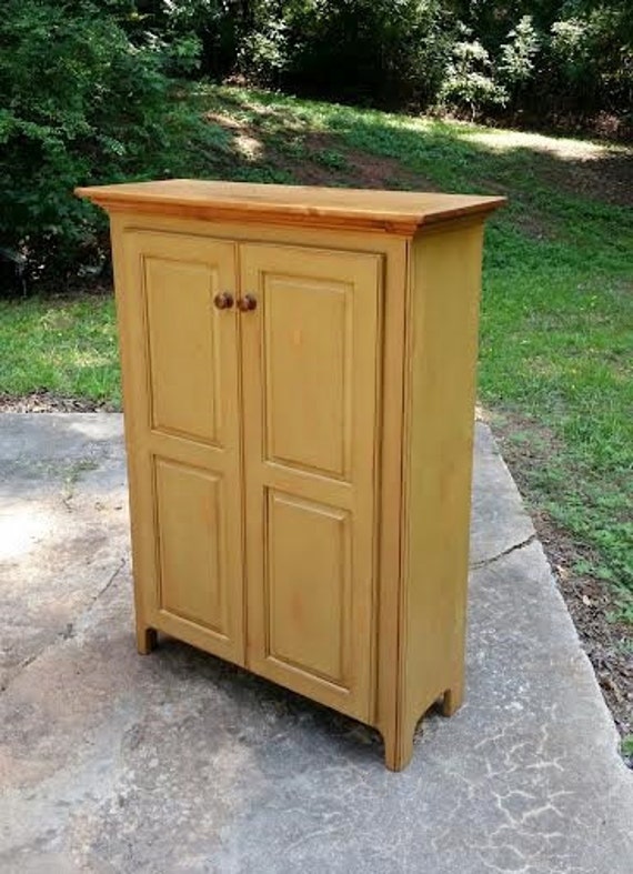 Rustic Handcrafted Wood Double Jelly Cupboard with