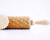 FOXES - Embossing rolling pin, laser engraved rolling pin