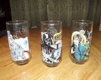 vintage star wars drinking glasses