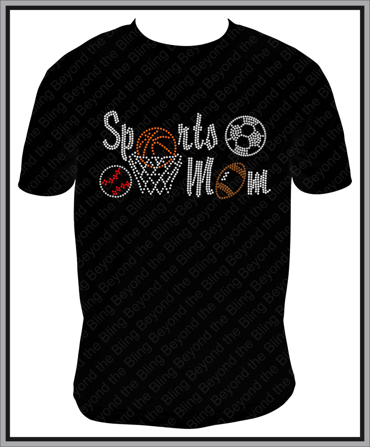 Sports Mom multi sport shirt baseball soccer football