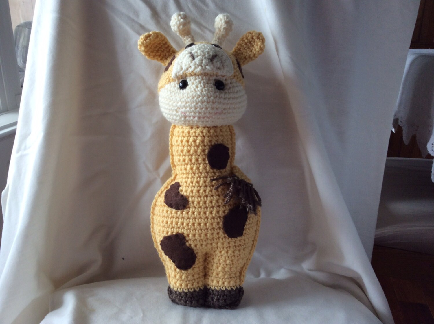 heart pattern giraffe red crochet by Crochet toy giraffe giraffe Teddywings Pattern tutorial