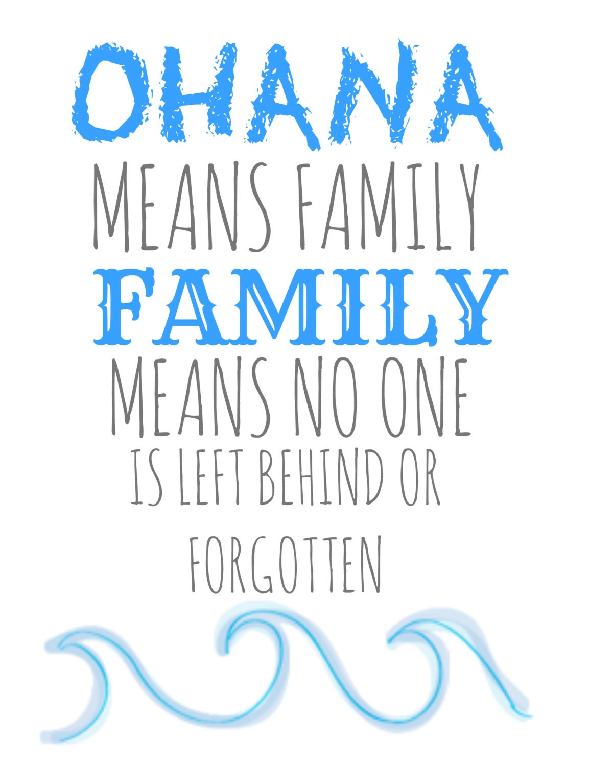 Ohana Means Family Lilo & Stitch Printable By Rachelsmagicalprints