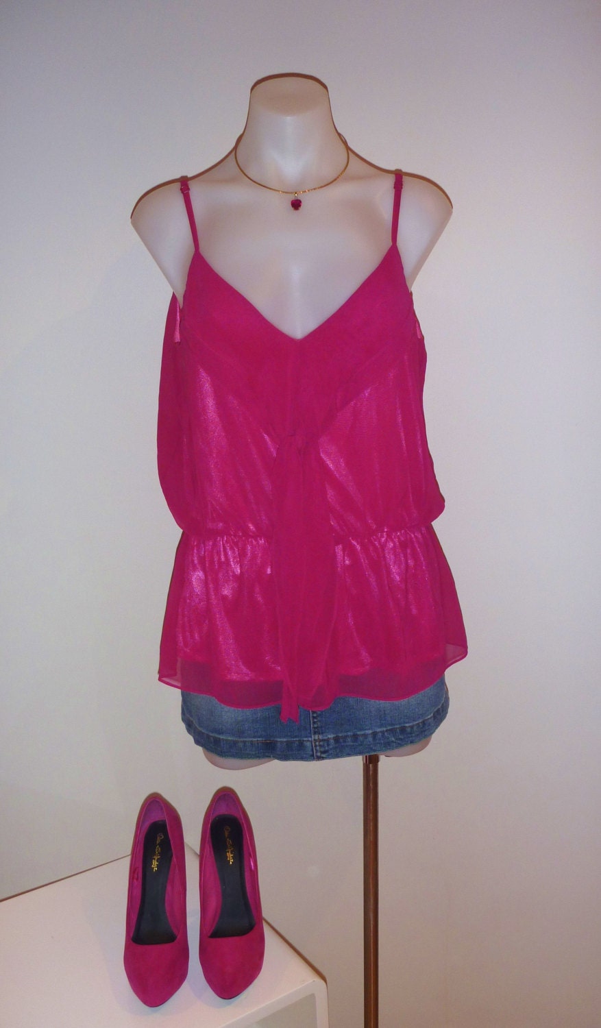 fuschia pink tops