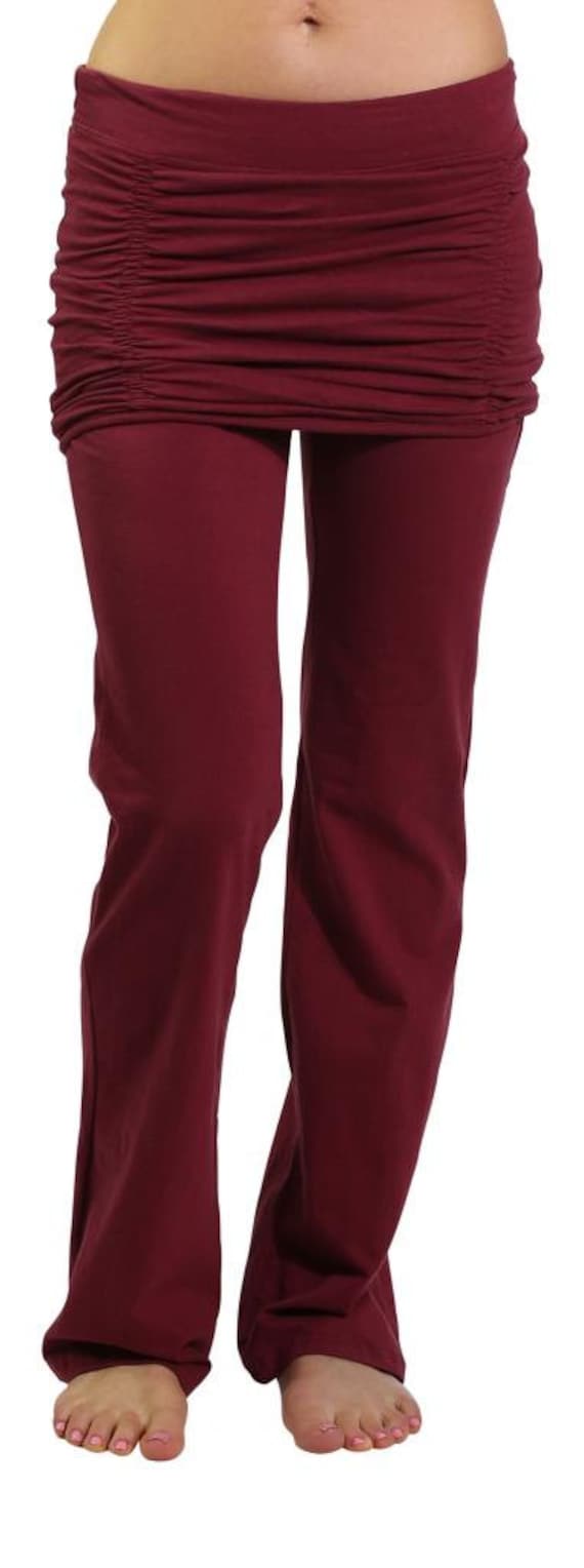 Rouched Skirt Yoga Pants M114 yoga stretchy pants exercise