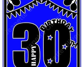 40th Birthday Card Topper SVG Digital Cutting File