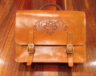Leather Brief Case, Leather Satchel, Leather Macbook Bag, Leather Computer Bag, Leather Business Case, Leather Laptop Bag