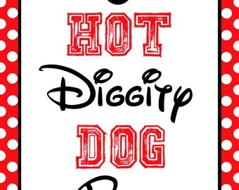 INSTANT DOWNLOAD Mickey Mouse Inspired Sign - Printable - Digital ...