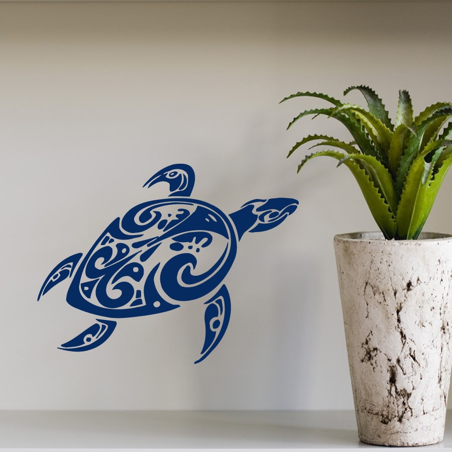 Wall Decals Sea Turtle Decorated Animals Bath by