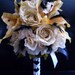 Reserved For jessieduval74 Custom Wedding RUSH Order STEAMPUNK VINTAGE Wedding Bouquet With Black Feather Accents