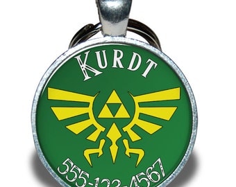 Pet ID Tag - Zelda Triforce *Inspired* - Dog tag, Cat Tag, Pet Tag