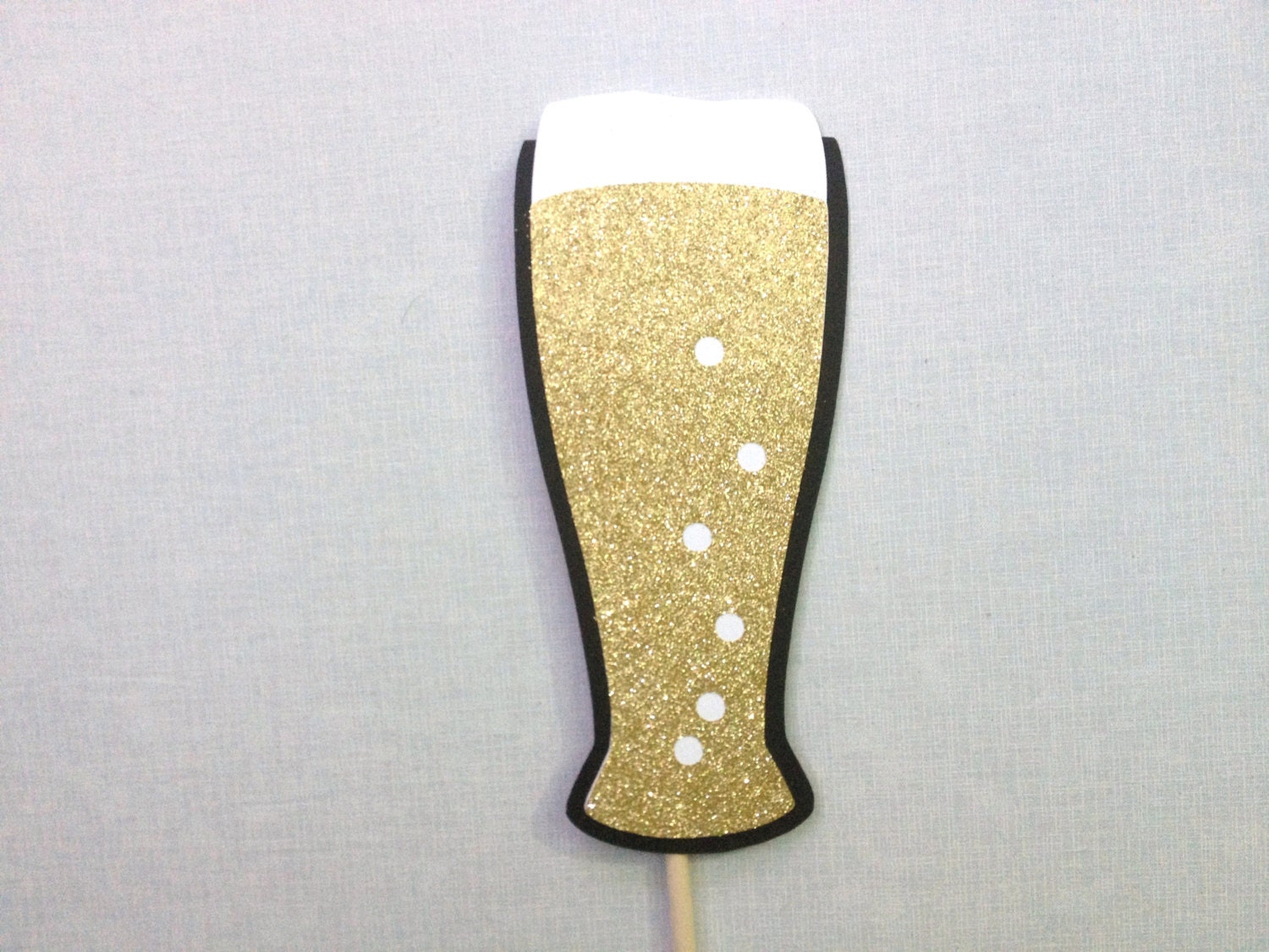 Pilsner Beer Glass Photo Booth Prop GLITTER Beer Boot Photo