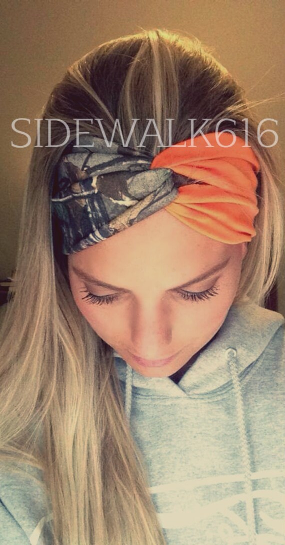 orange hunting headband