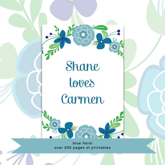 Printable Wedding Planner with Custom Cover by