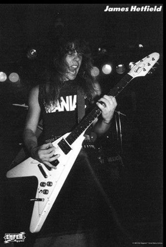 Metallica james Hetfield Rare Poster