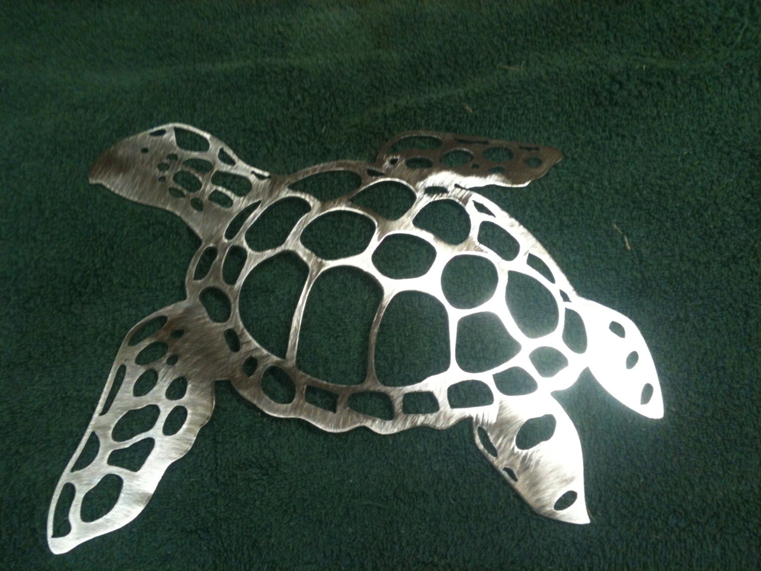 Plasma Cut Sea Turtle Metal Mancave Garage Wall Art Home Decor