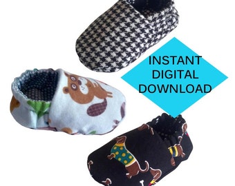 SALE! Reversible Baby Shoes Sewing Pattern- PDF tutorial