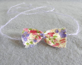 234 New baby headband tie 987 baby headband tie back halo floral fabric bow cream lilac purple pink   